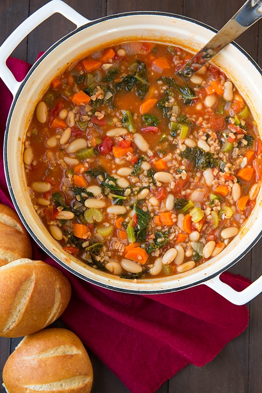 Kid-Approved Mediterranean Kale Farro Stew: Easy Healthy Dinner